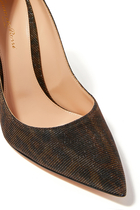 حذاء كلاسيك جيانفيتو 105 بنقشة جلد الفهد لامعة